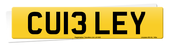 Registration number CU13 LEY